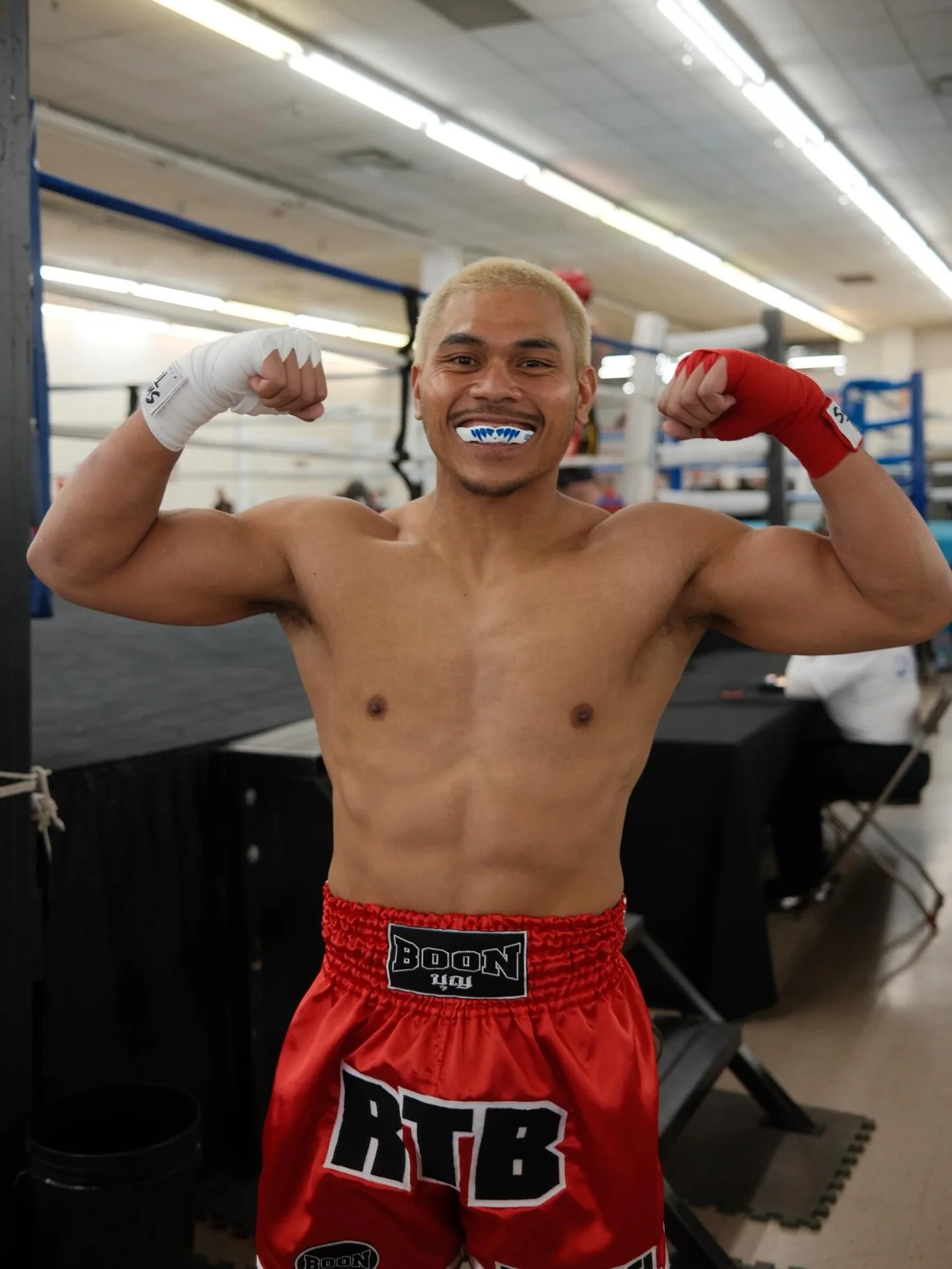 Ryan Manuel after a bout, as identified in TCB’s WAKO photo archive.
