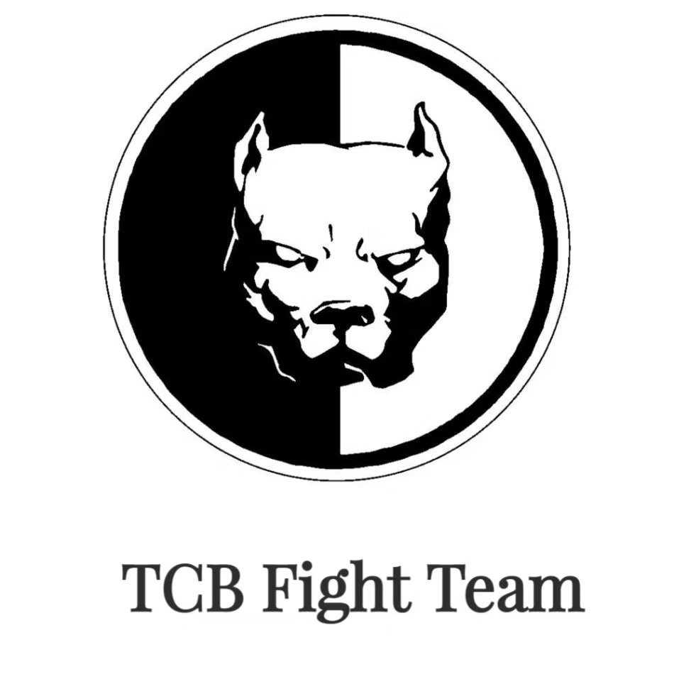 The original TCB Fight Team pitbull logo